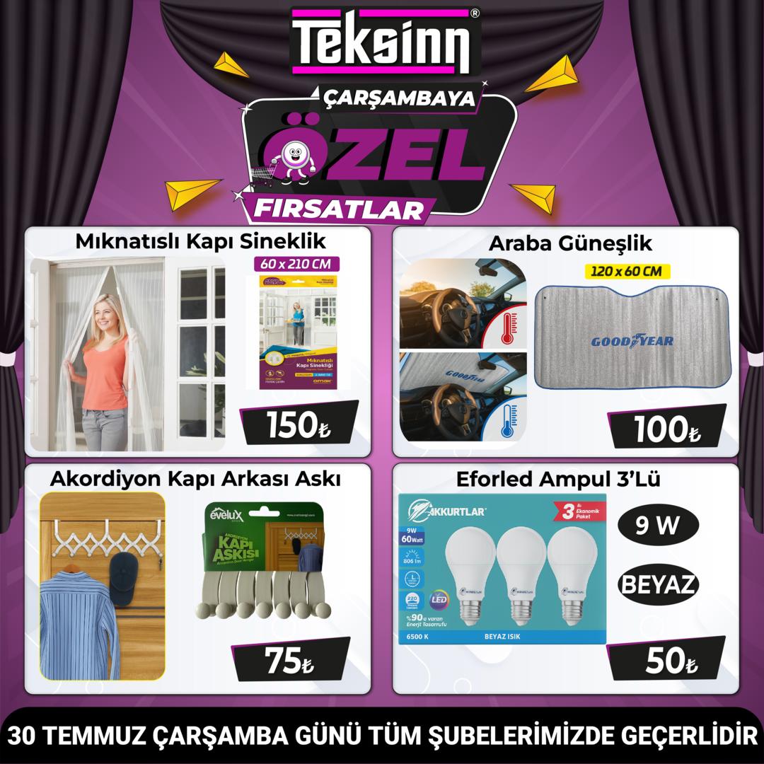 ÇARŞAMBAYA ÖZEL FIRSATLAR