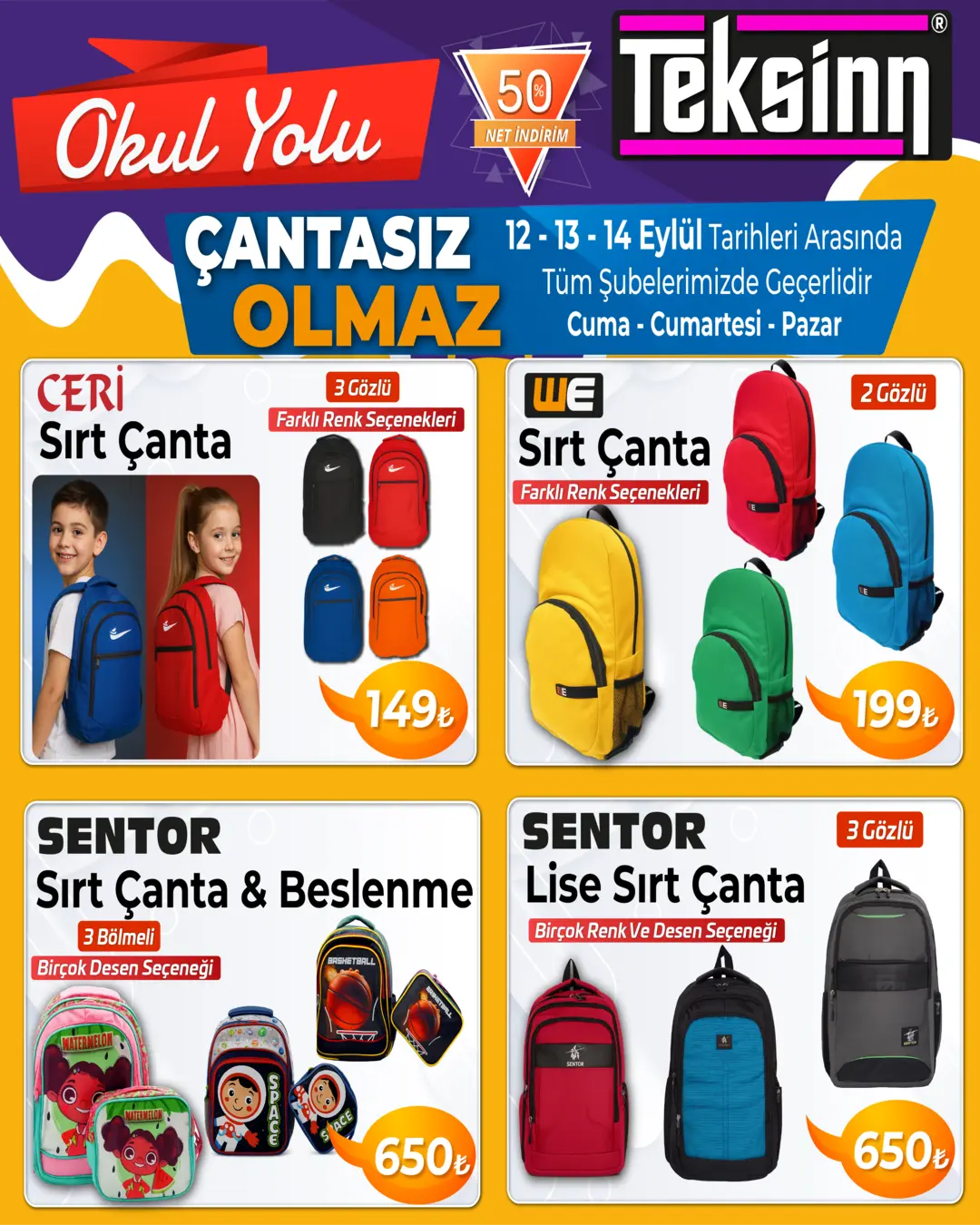 OKUL YOLU ÇANTASIZ OLMAZ.!