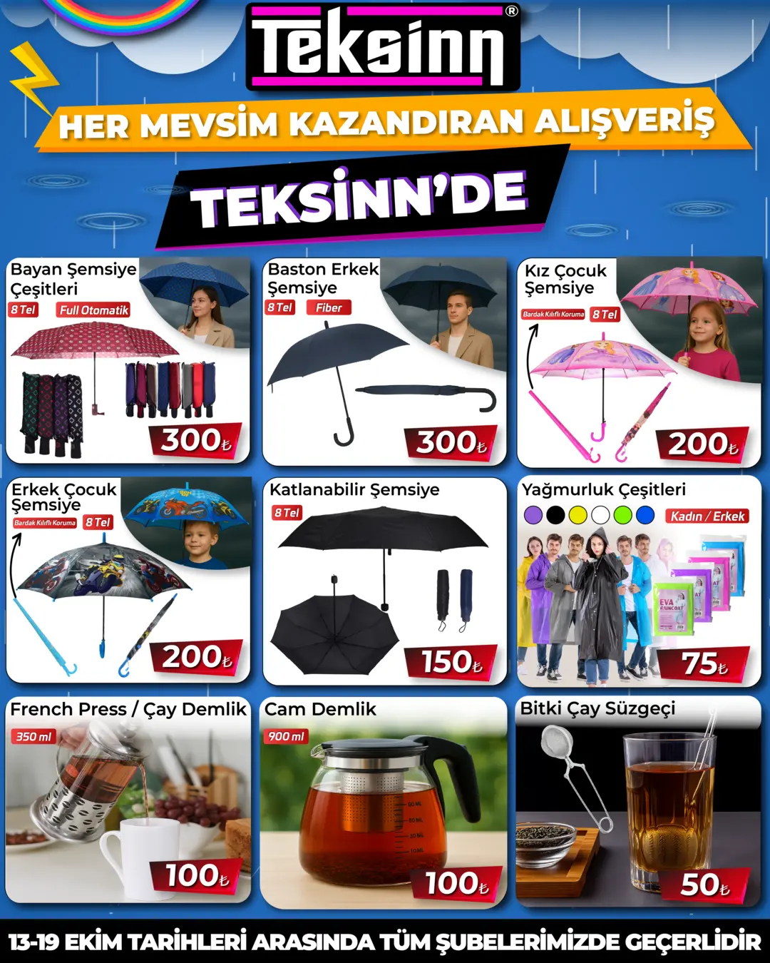 DÖRT MEVSİM KAZANDIRAN FİYATLAR, TEKSİNN'DE
