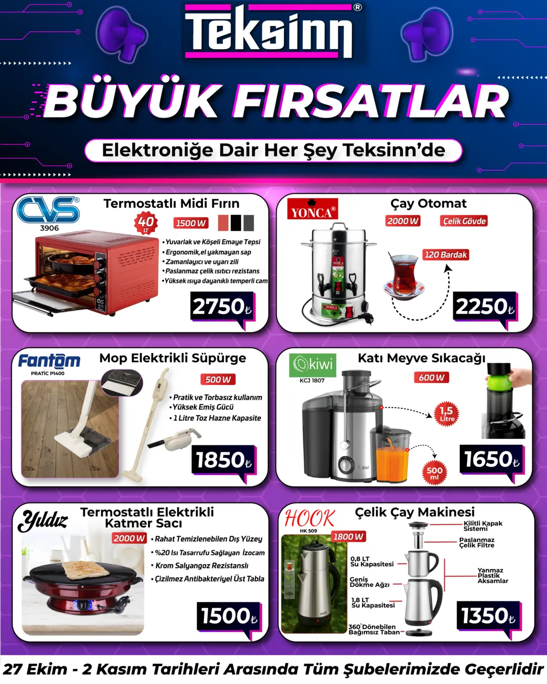 ELEKTRONİK ÜRÜNLERİMİZDE ŞOK FIRSATLAR